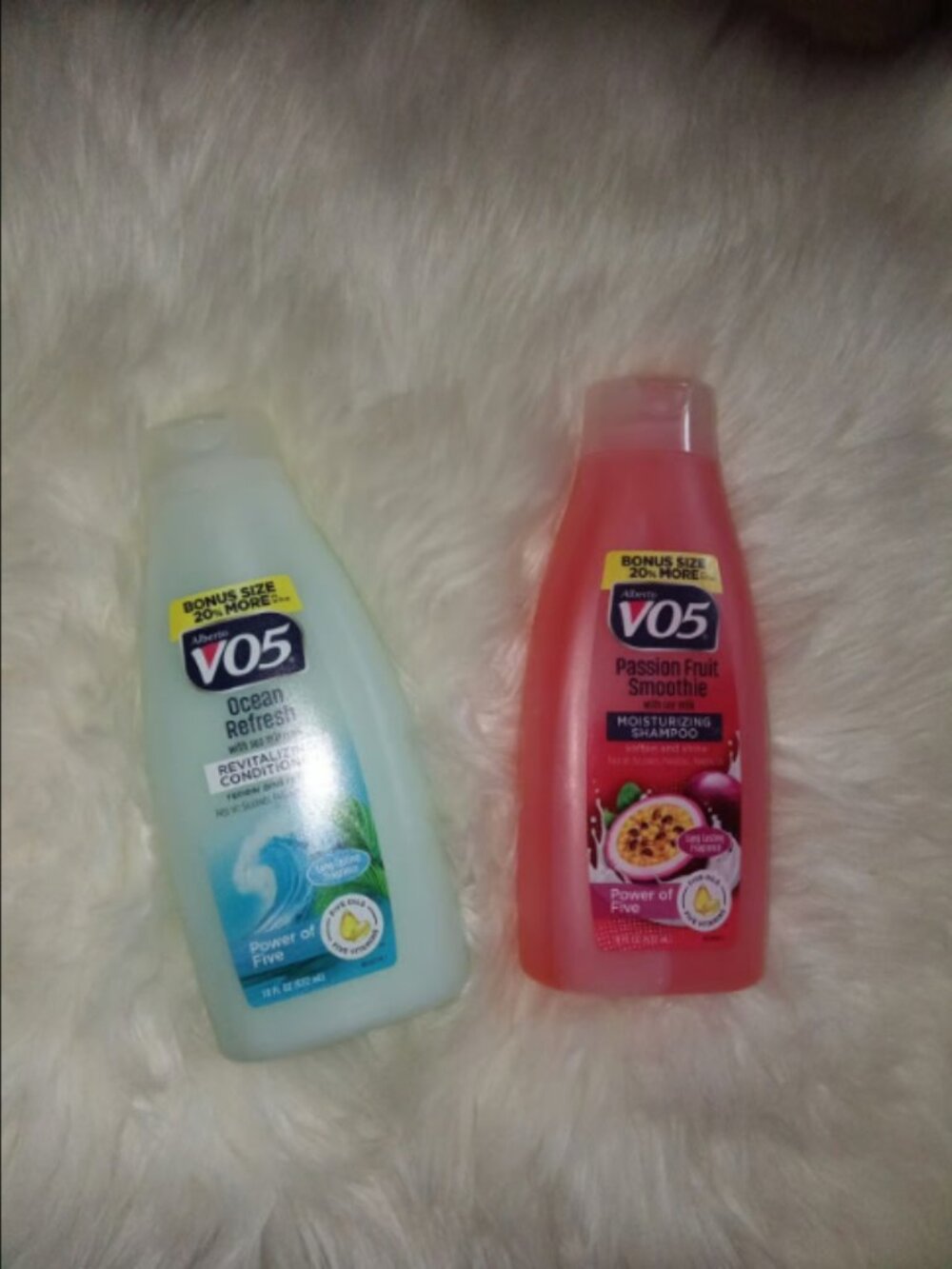 Lot of 2 Alberto VO5 Power of 5 Shampoo & Conditioner 18OZ